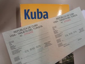 Kuba Einreisekarte