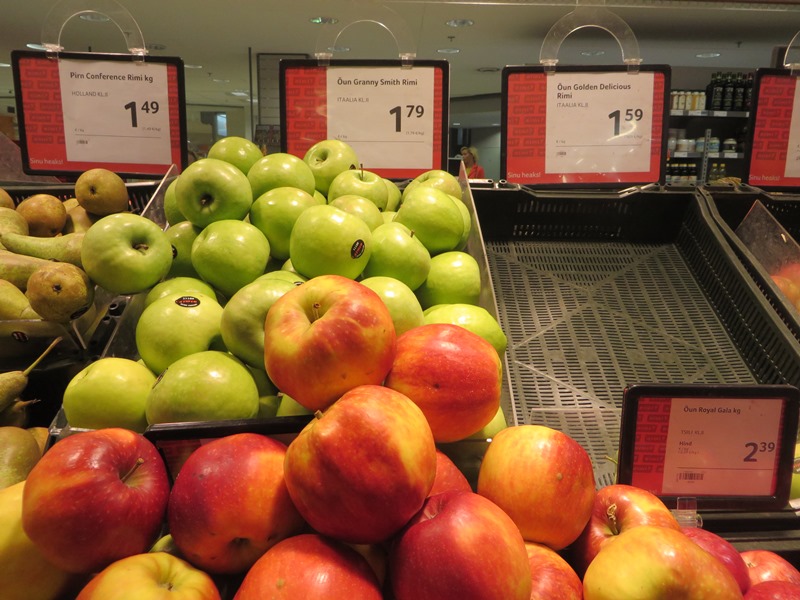Preise in Estland für Äpfel - Vagamundo 361°