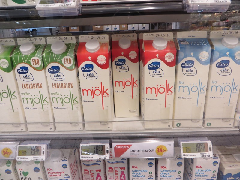 Preise in Schweden für Milch - Vagamundo 361°