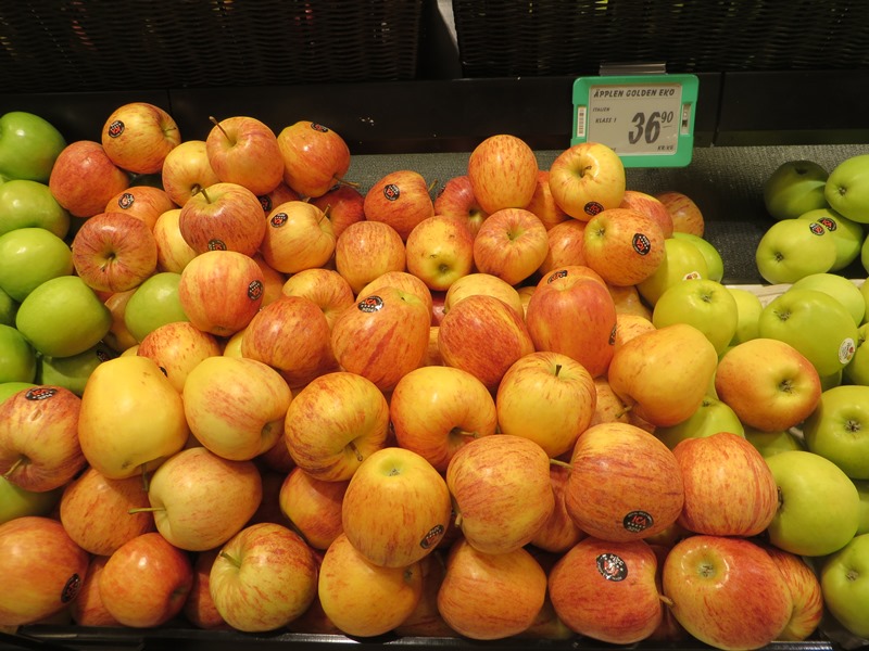 Preise in Schweden für Äpfel - Vagamundo 361°