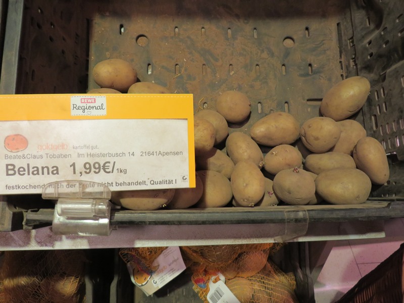 Preise in Deutschland für Kartoffeln - Vagamundo 361°