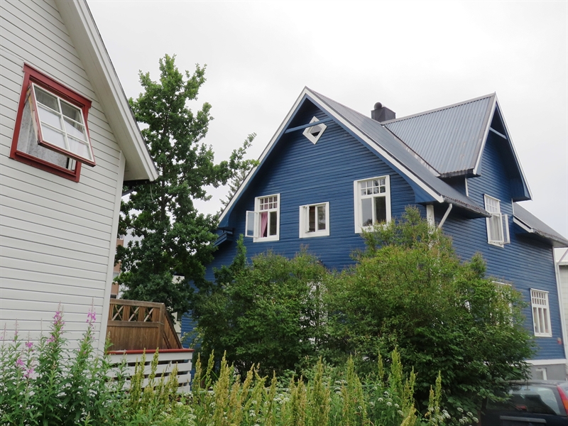 Blaues Haus in Norwegen