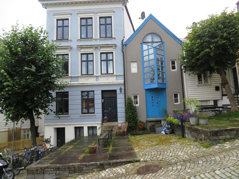 Blaues Haus in Bergen